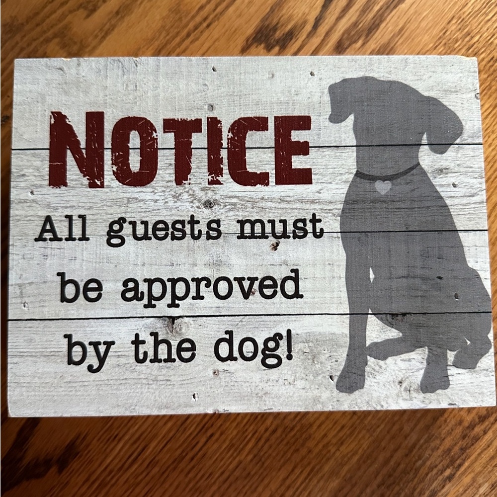 Gray Dog Silhouette Sign